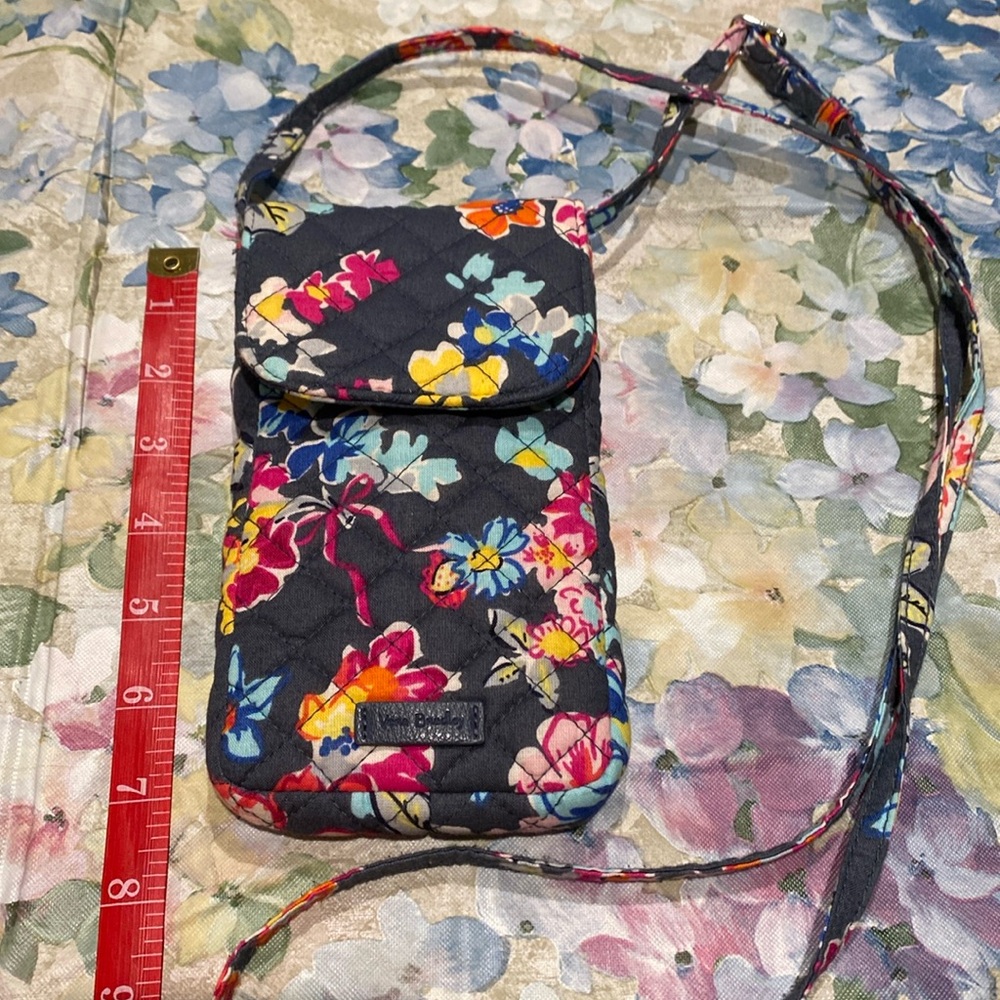 Vera Bradley Carson Cotton Crossbody cell phone case.